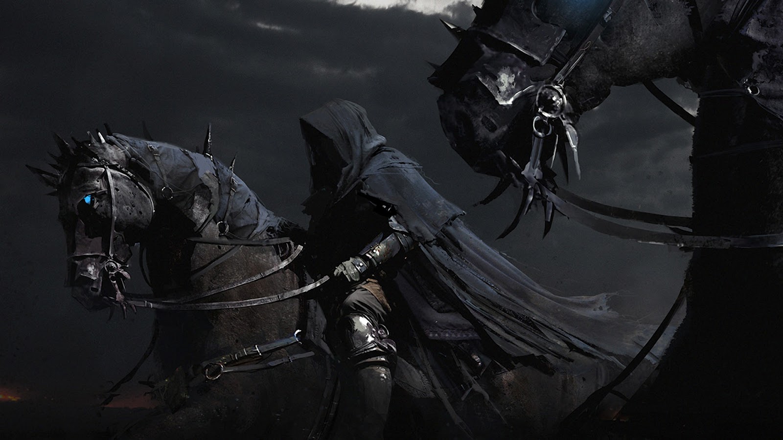 Dark Goth Grim Reaper On Horse Wallpaper Pixel Popular HD