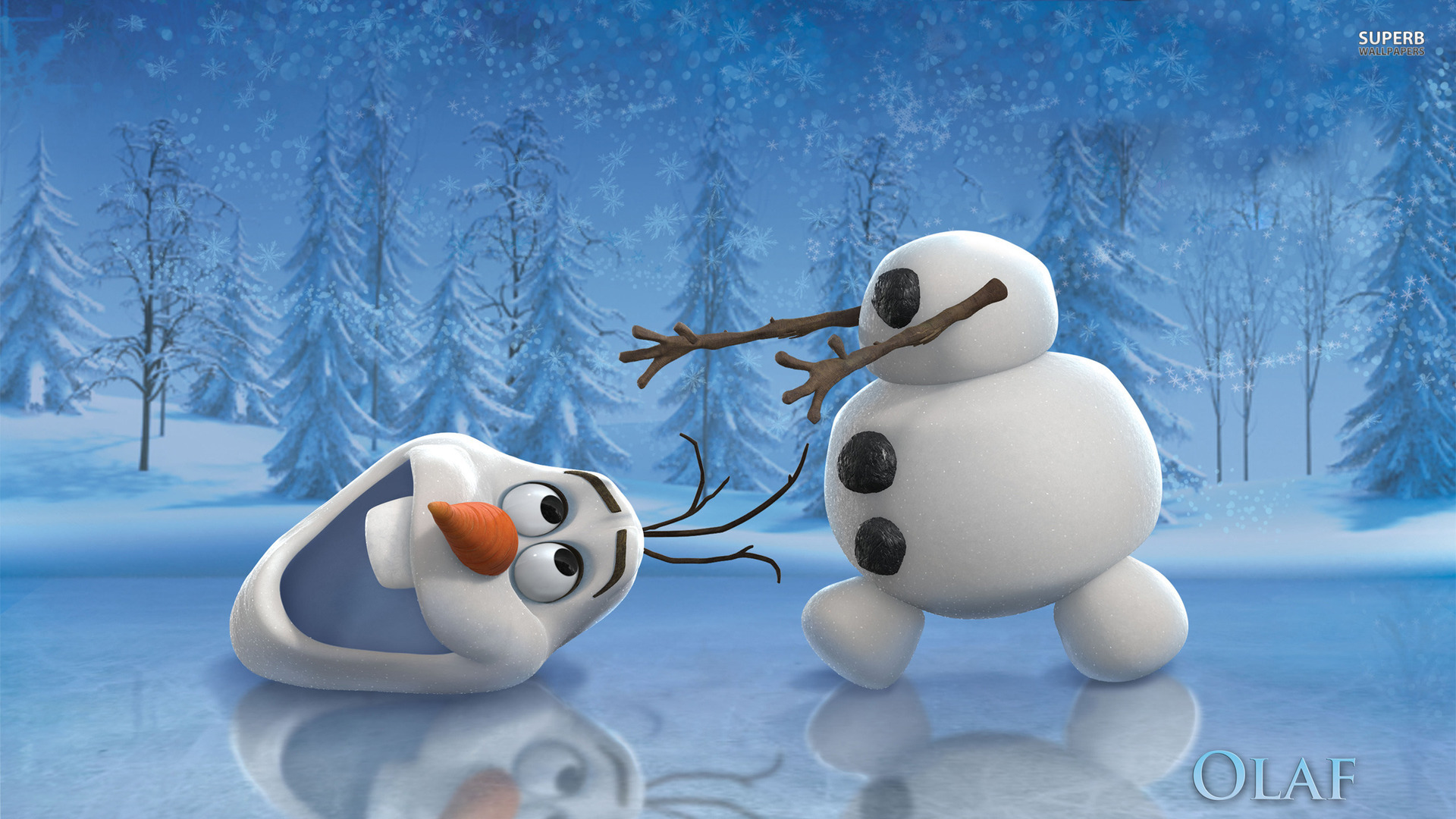 Funny Olaf In Frozen Movie HD Wallpaper