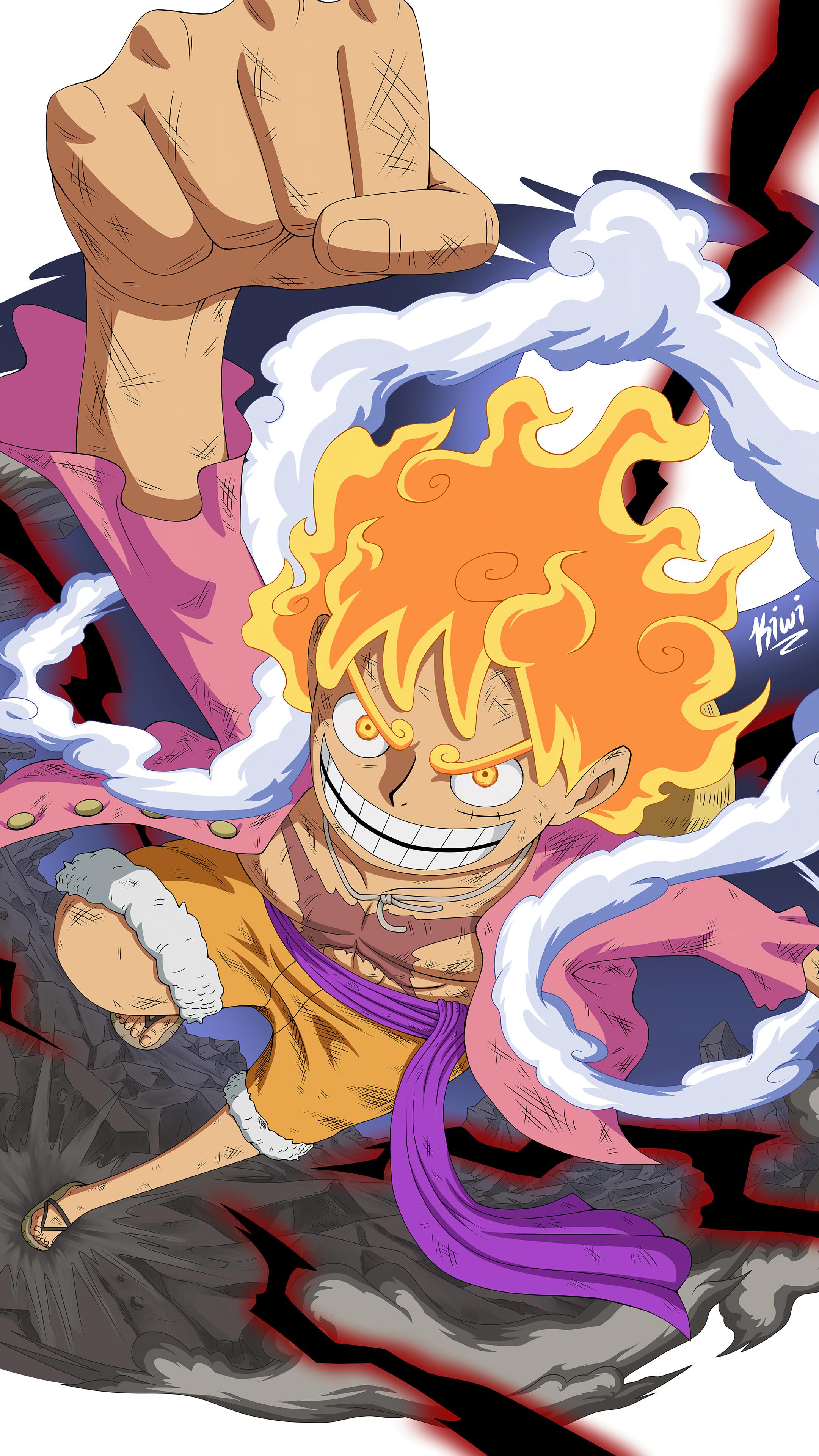 Luffy Sun God Nika Gear One Piece 4k Wallpaper iPhone HD Phone