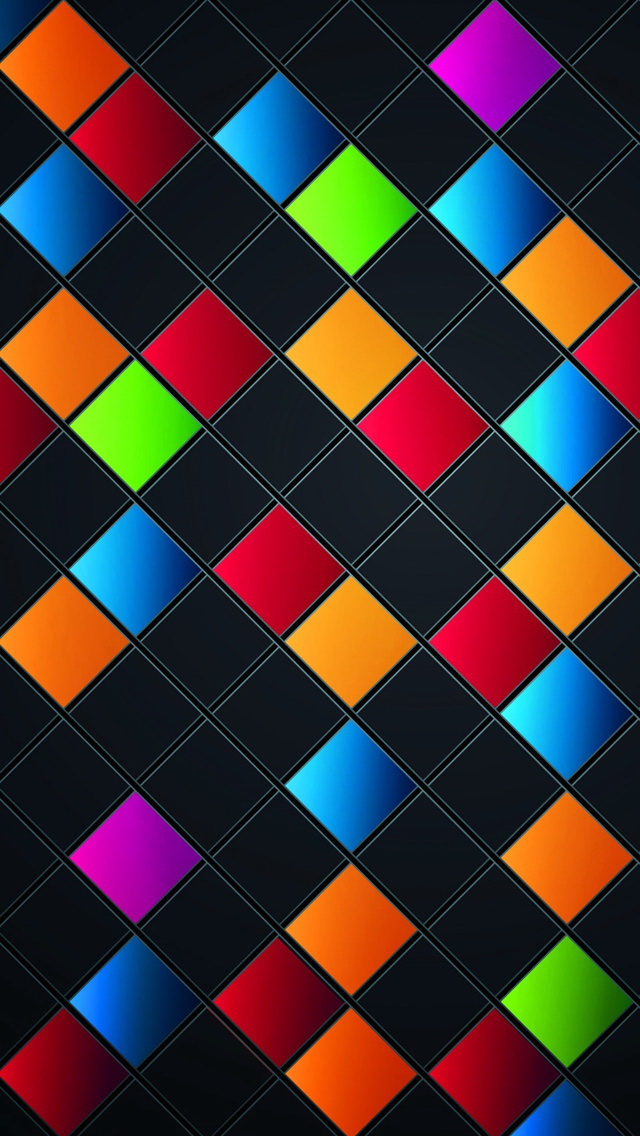 Colorful Abstract Mosaics Wallpaper iPhone