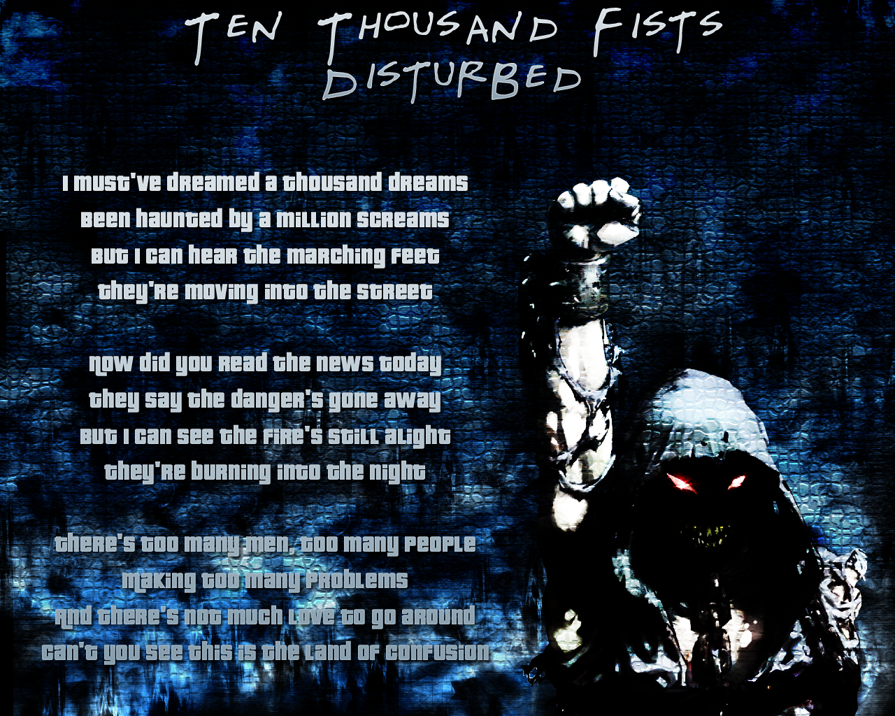 Ten Thousand Fists Wallpaper By Finalrobo101