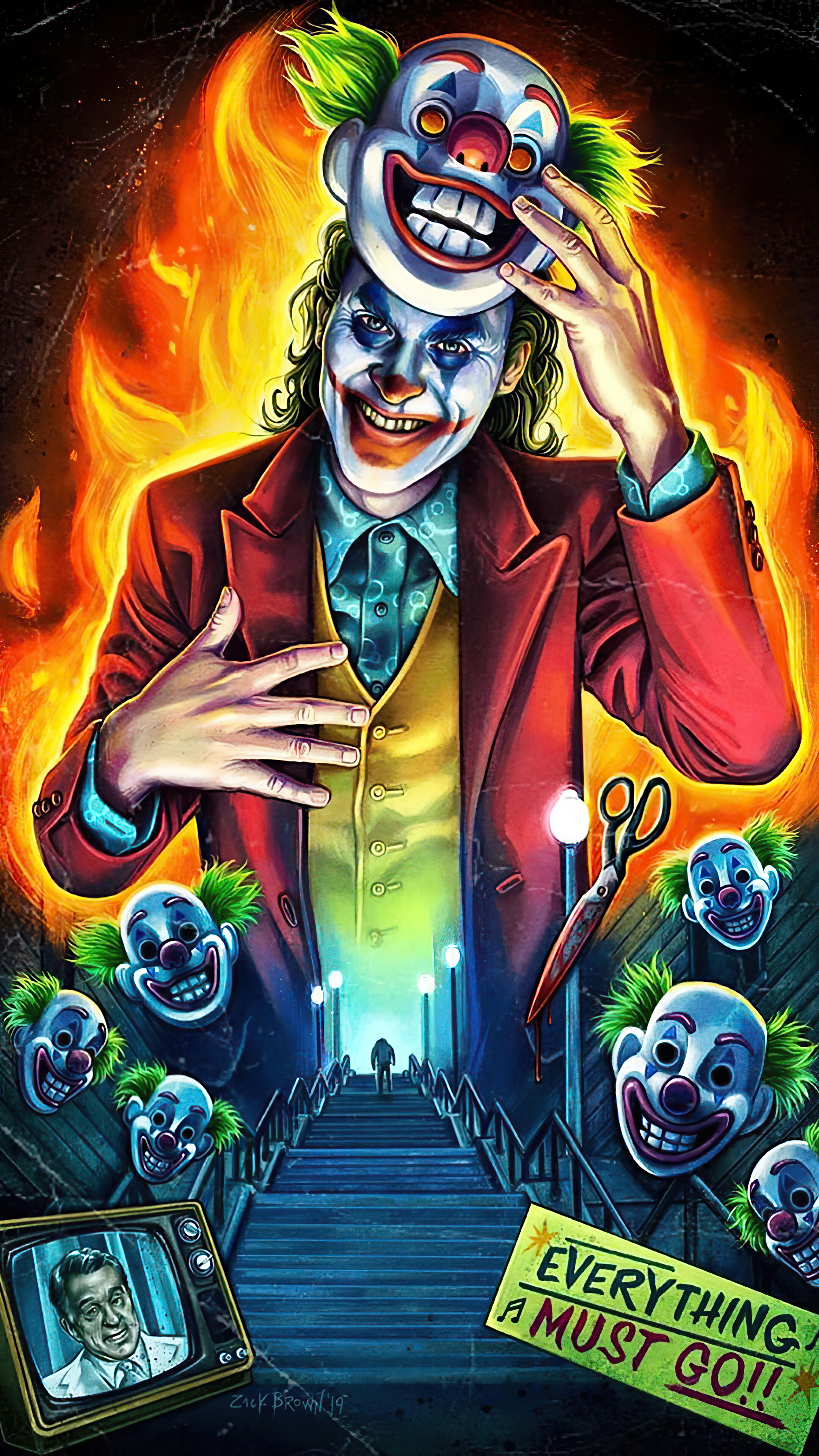 Scary Clown Wallpaper HD 4K Download