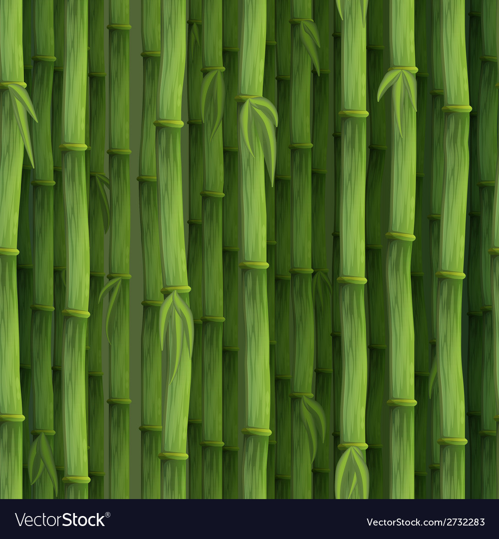 Seamless Green Bamboo Background Royalty Vector Image