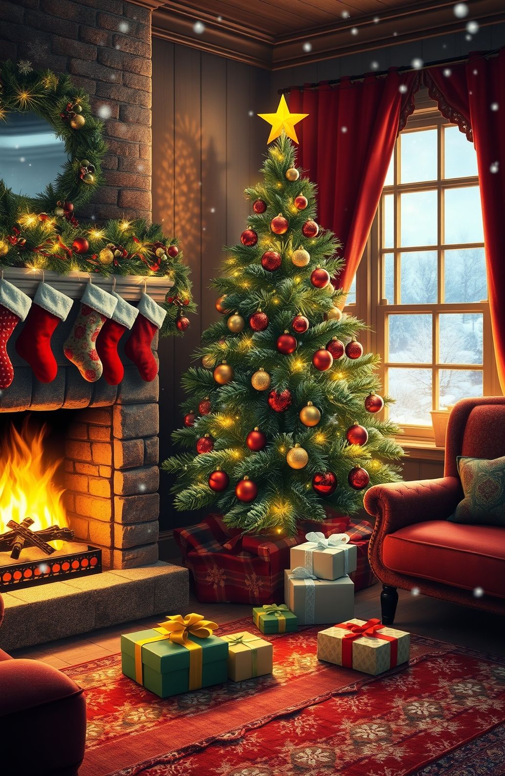 Cozy Christmas Aesthetic Wallpaper