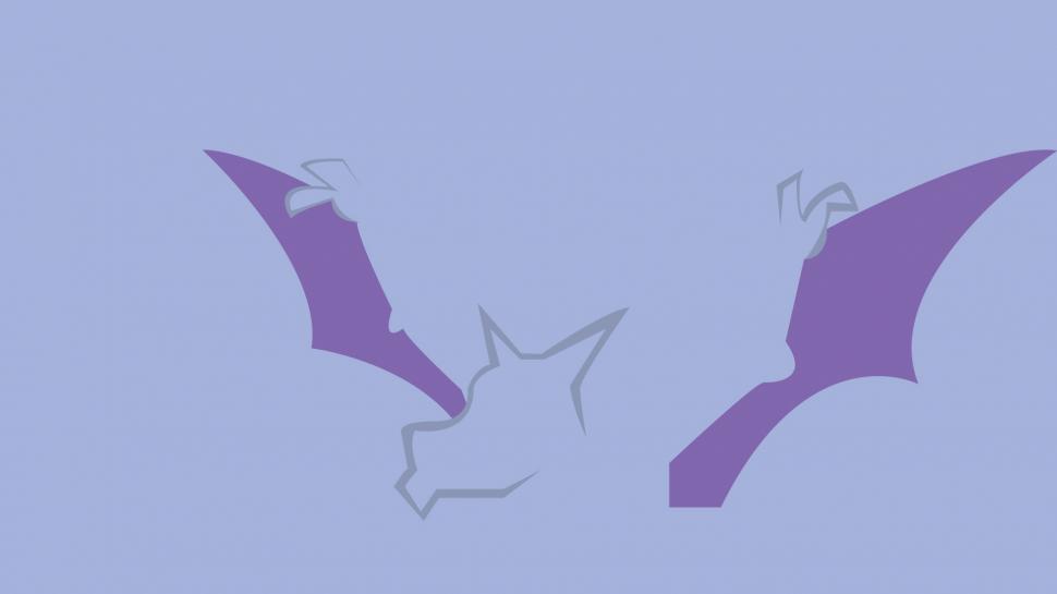 Aerodactyl Minimalism Simple Background Wallpaper Anime