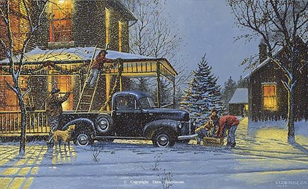 An Old Fashioned Christmas Signed Open Edition Paper Prints11 X