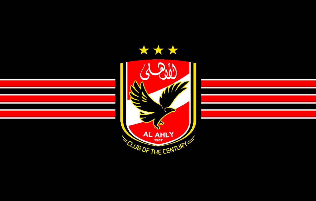 Wallpaper Red Logo White Black Yellow Egypt Ahly Alahly