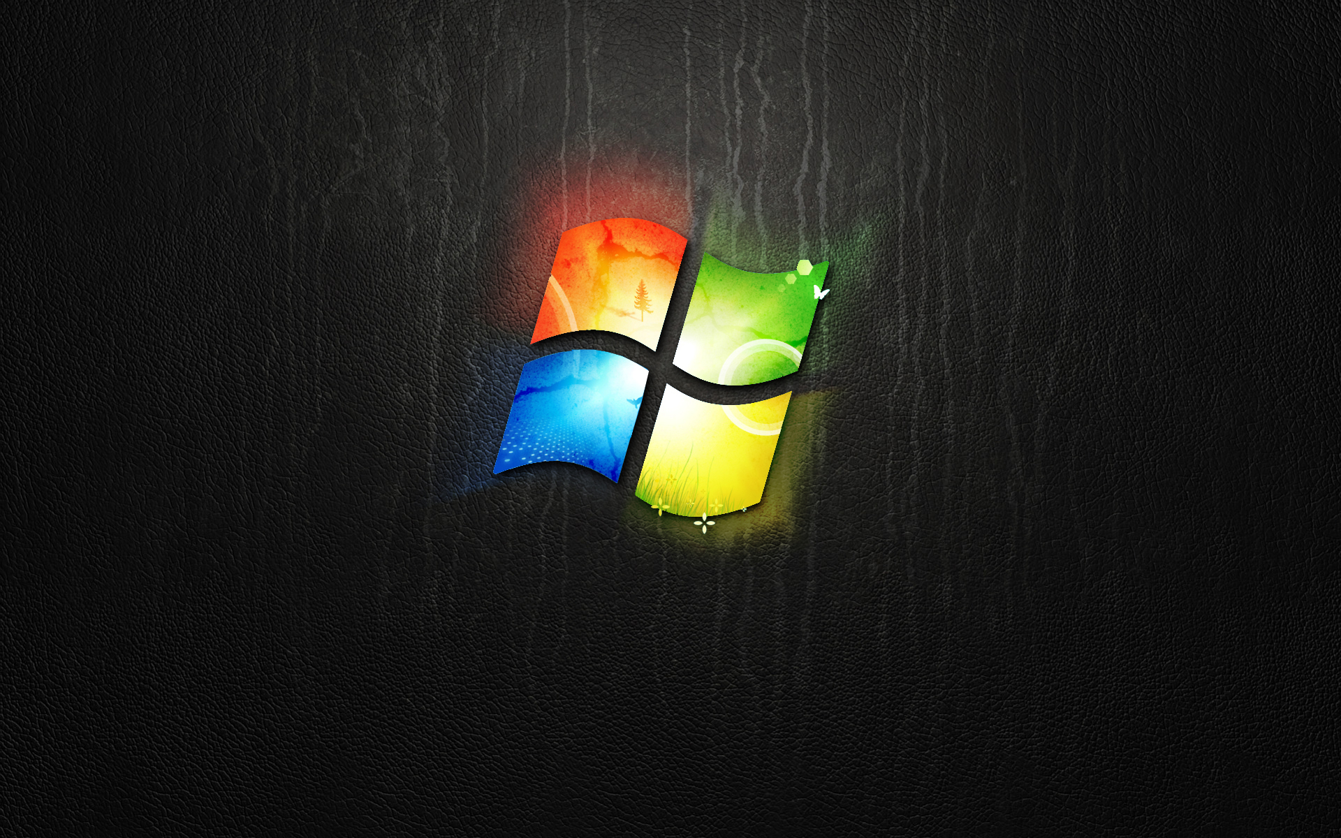 Windows Logo Wallpaper Themes Dark Background