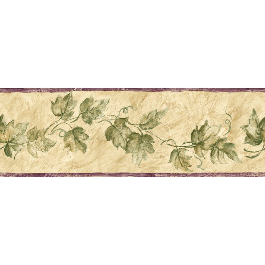 Free download Sunworthy 6 Ivy Watercolor Prepasted Wallpaper Border at
