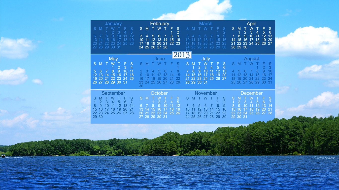 Full Year Calendar Wallpaper Yearly Background By Kate