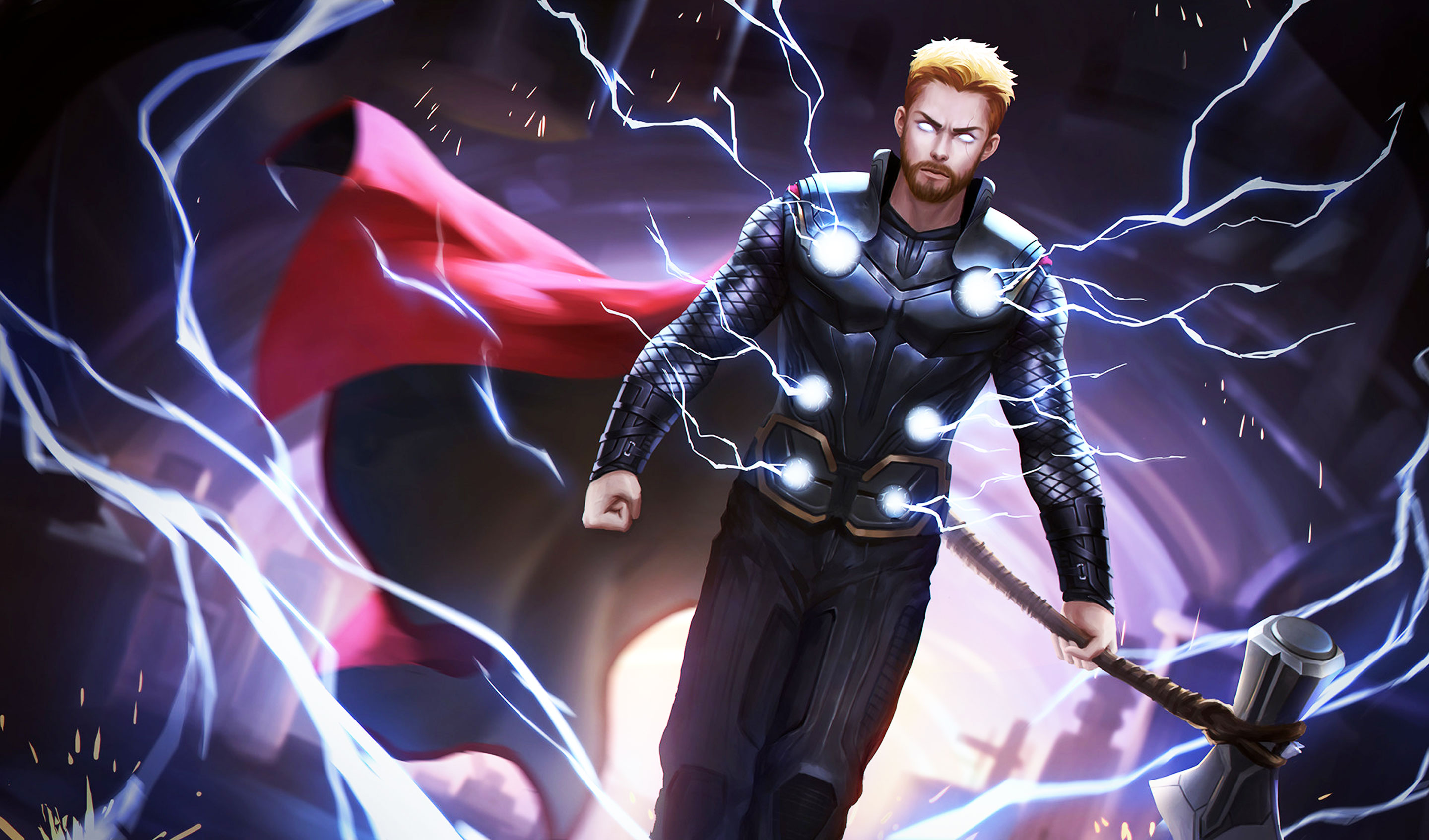 Art Thor With New Hammer In Avengers Infinity War HD Wallpaper