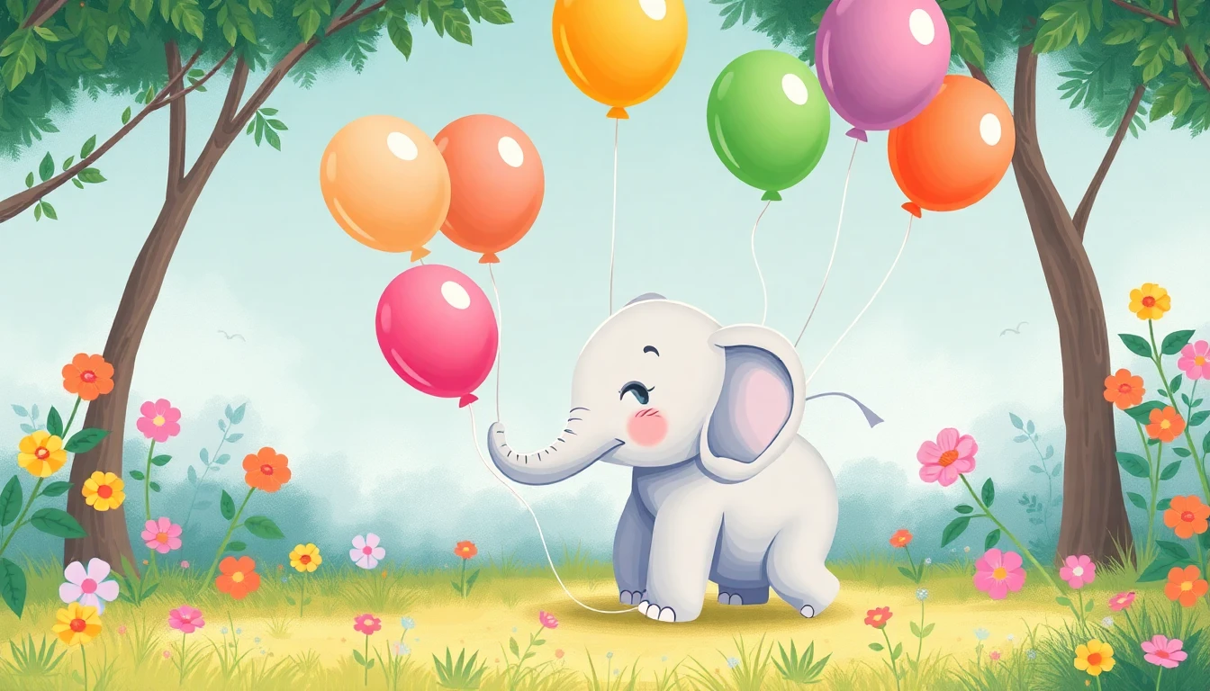 Cute Elephant Wallpaper