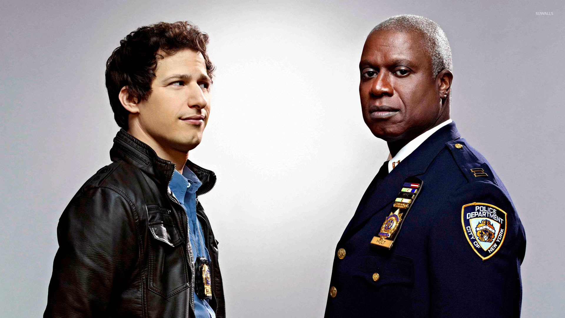 Capt Holt And Jake Peralta Brooklyn Nine Wallpaper Tv