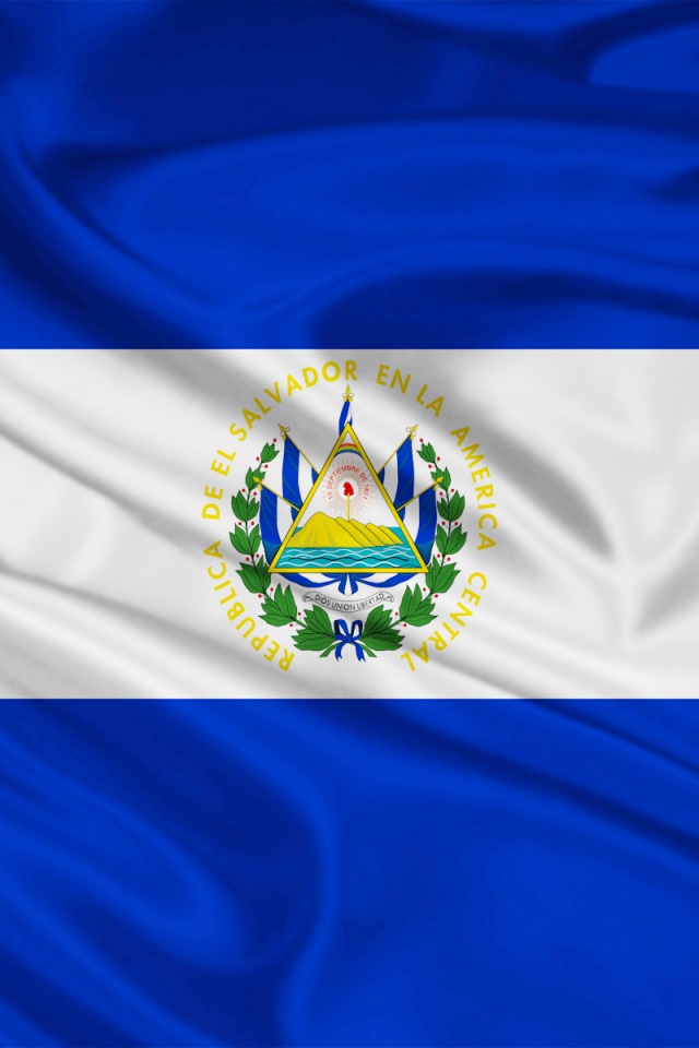 El Salvador Flag iPhone Wallpaper