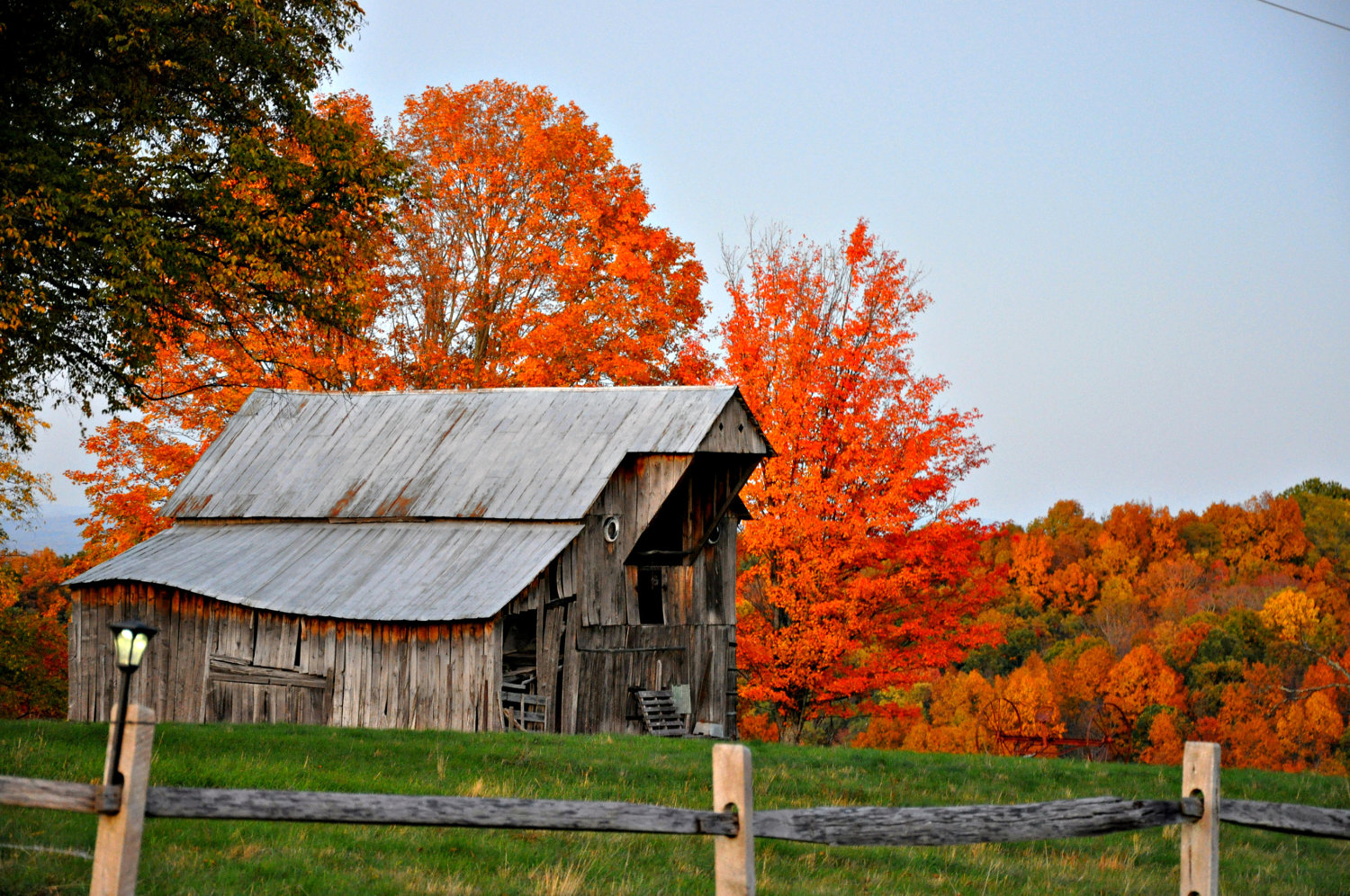 Photo Vibrant Fall On The Back Roads Of West Virginia