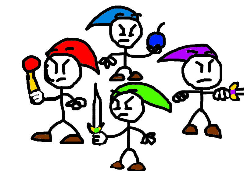 The Four Swords Henry Stickmin Style By William0918