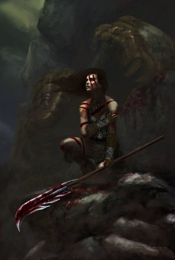Dark Fantasy Desktop Background Wallpaper Nr7 Barbarian Woman