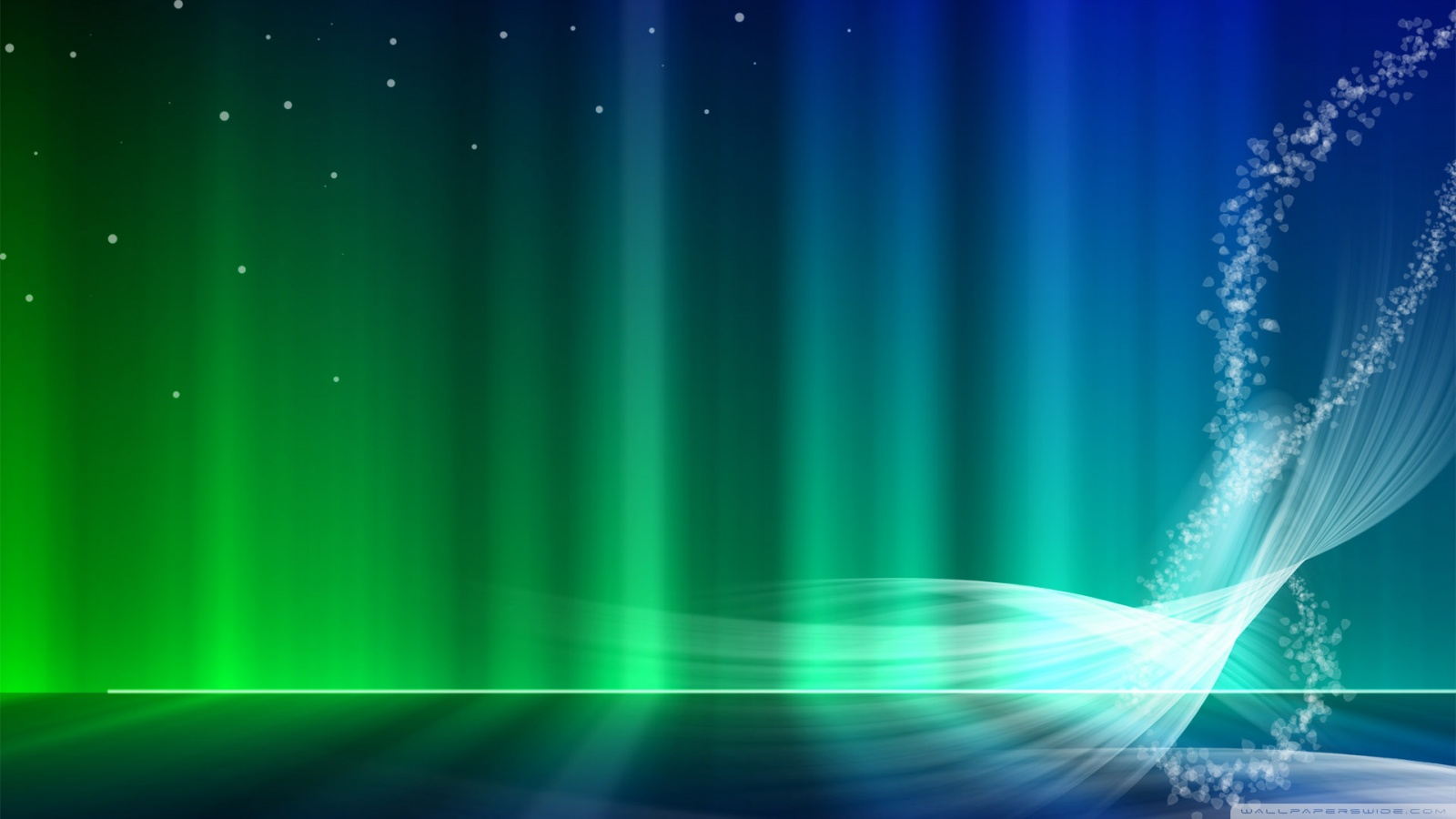 Vista Blue And Green Aurora 4k HD Desktop Wallpaper For