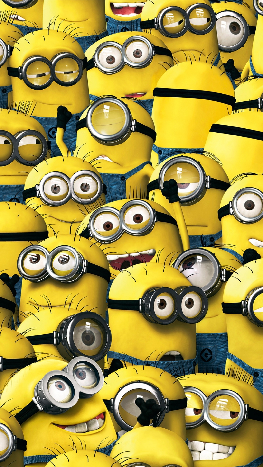 A crowd of Minions from Despicable Me