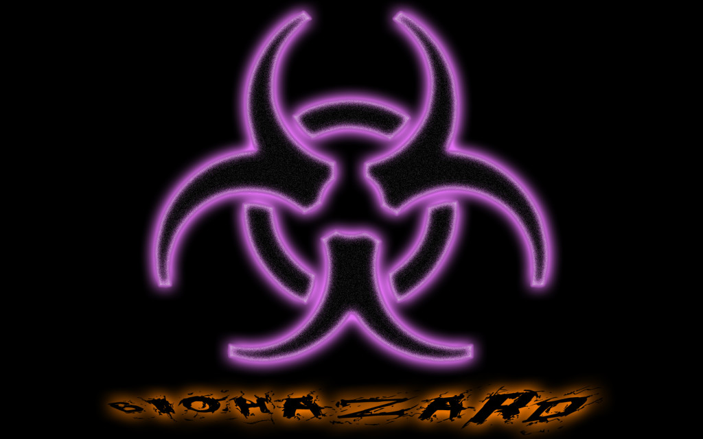 Purple Biohazard Wallpaper HD