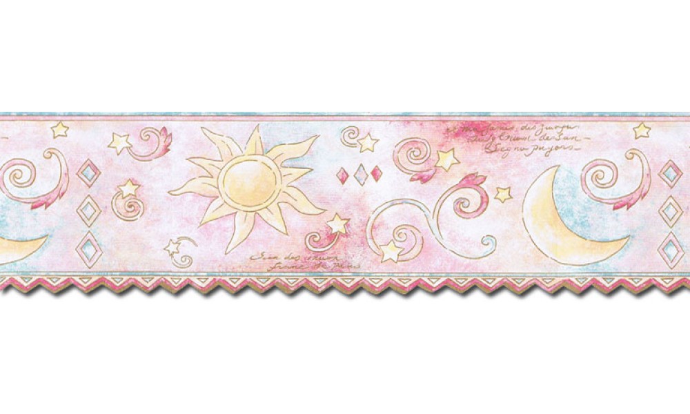 Home Sun Moon and Stars Wallpaper Border TW38037DB