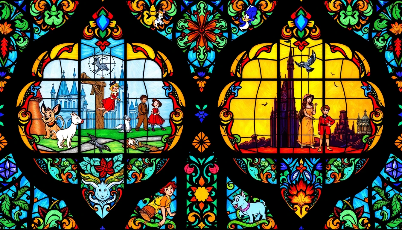 Disney Stained Glass Wallpaper