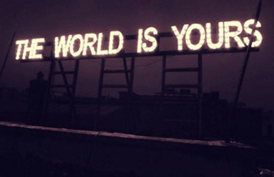 Akzidenz Grotesk The World Is Yours  Geneviève Thauvette