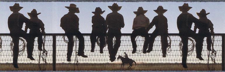 Details About Western Cowboy Ranch Horse Wallpaper Border El49006b