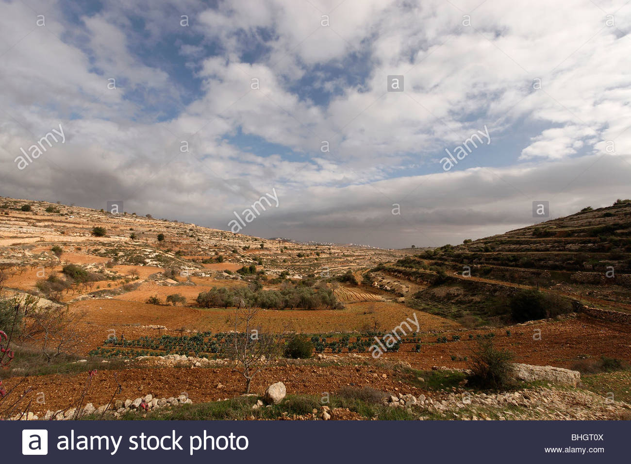 Judea Gush Etzion Looking East From Ein El Kasis Beth Jala Is