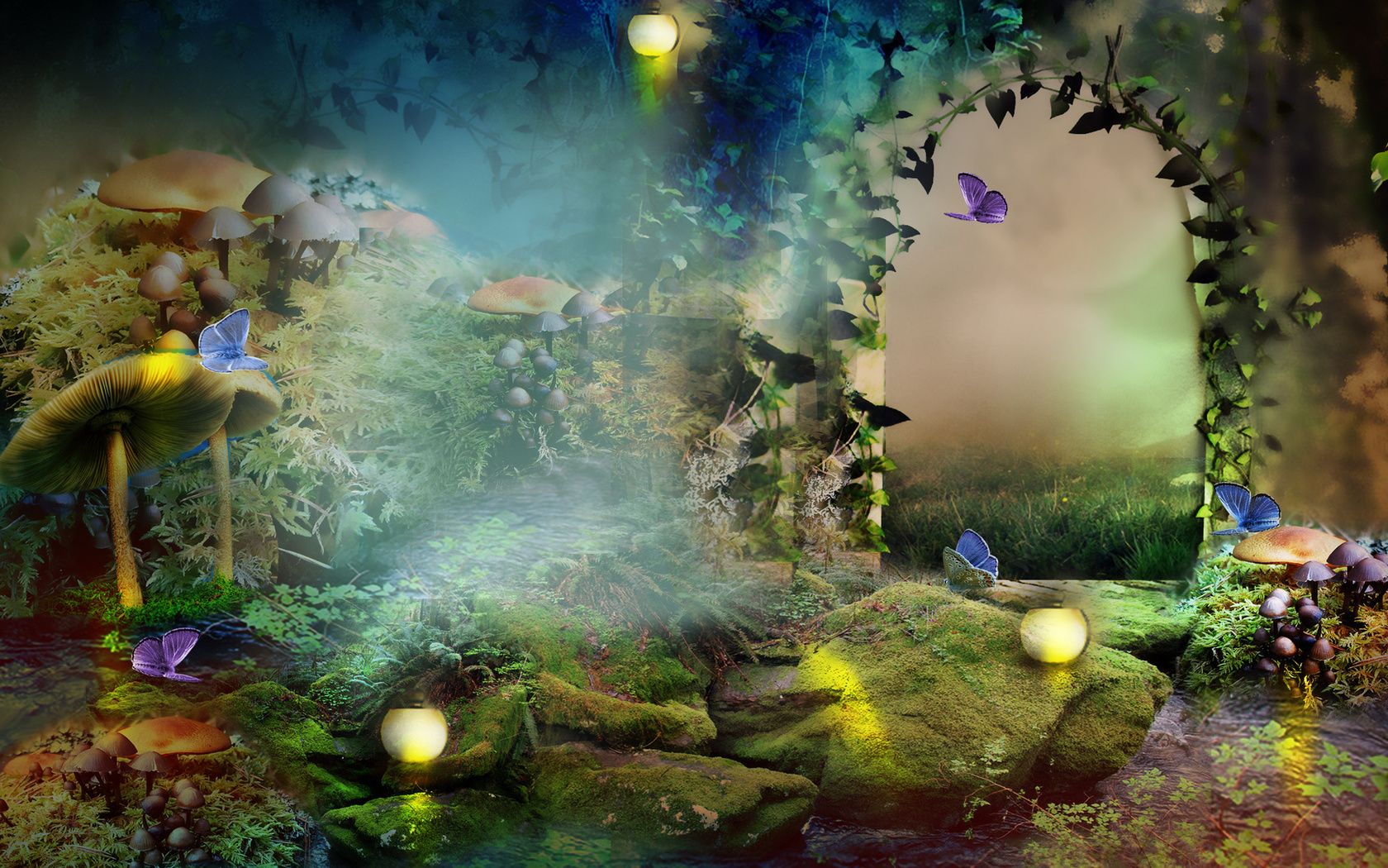 The Enchanted Forest Widescreen Wallpaper