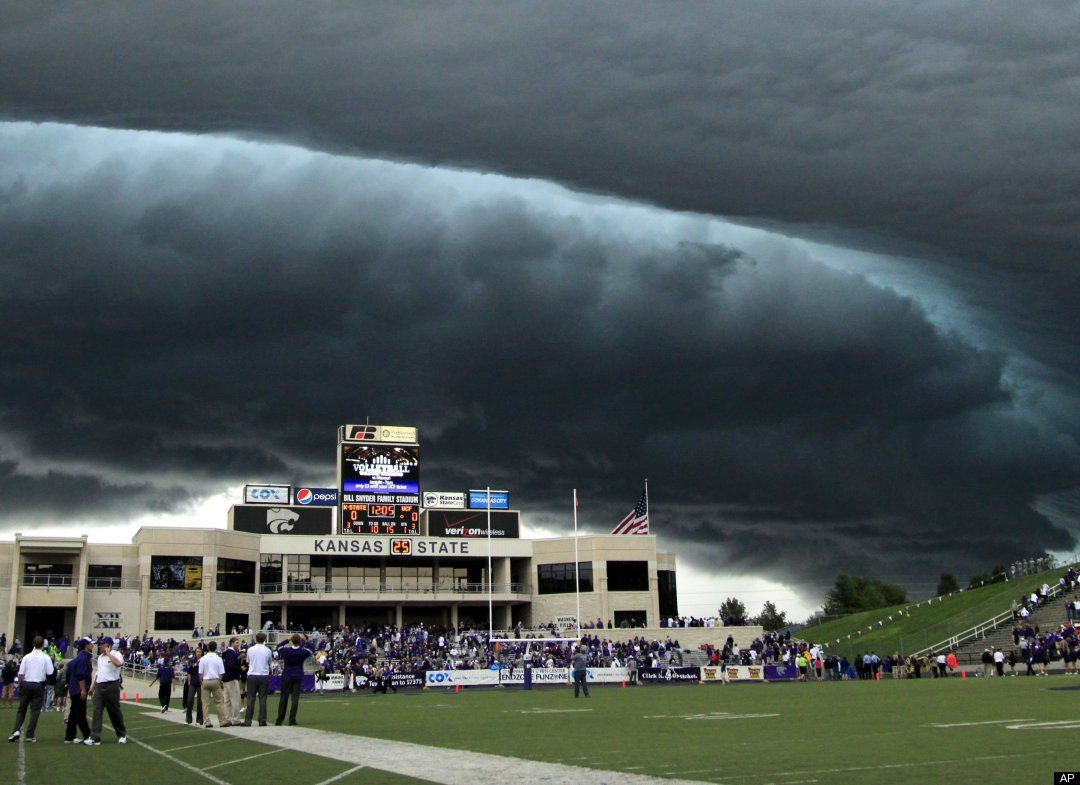 Kansas State UCF Game Hit By Extreme Weather Stunning PHOTOS