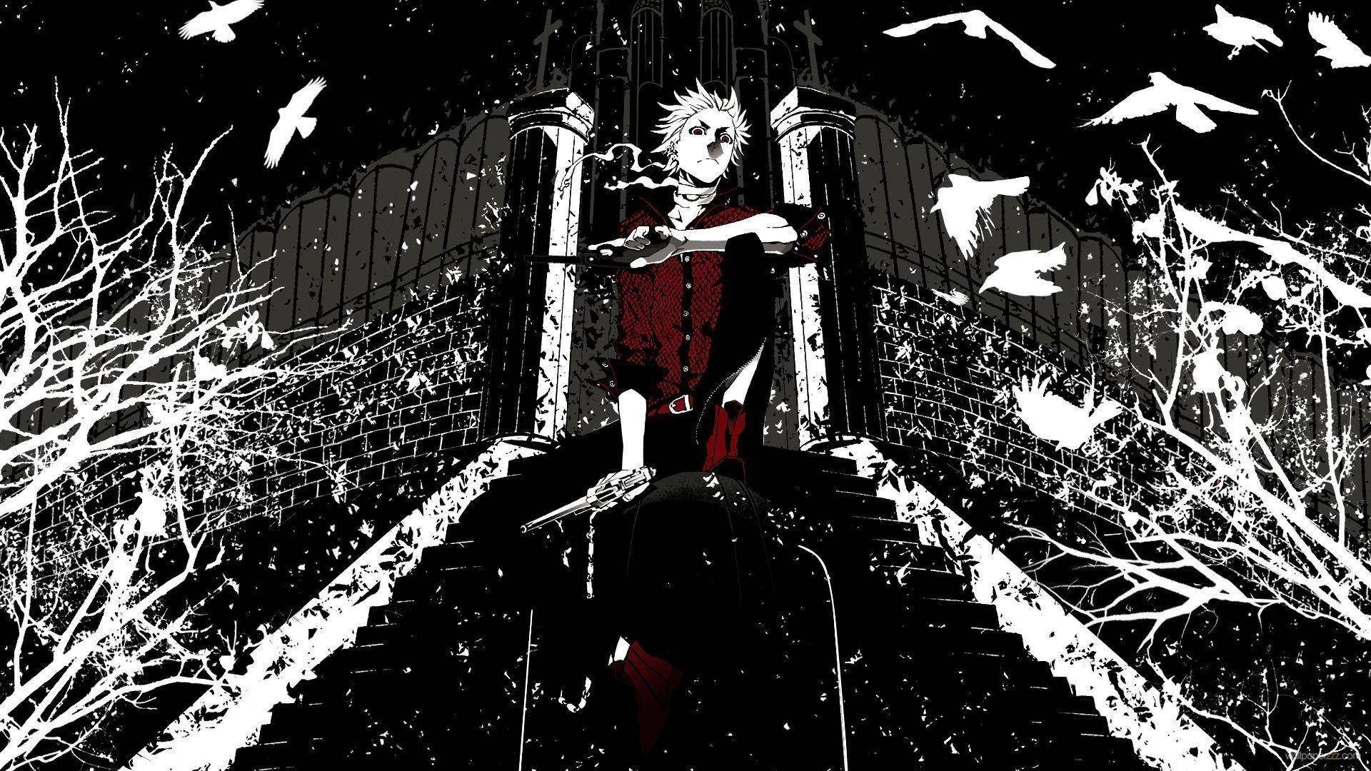 Black And White Anime Aesthetic Wallpaper