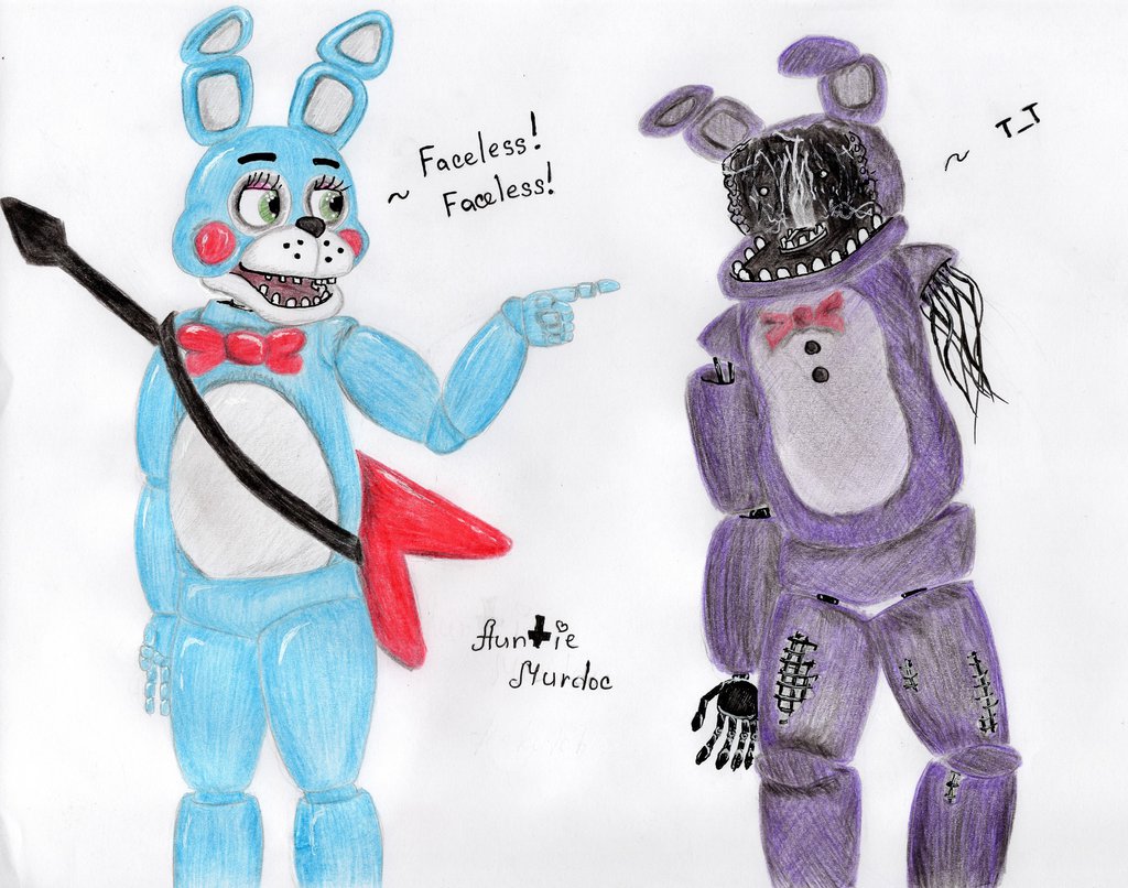 Toy Bonnie And Faceless Old By Sophia62134