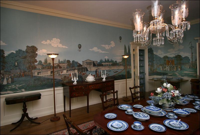 French Restoration Historic Mural In Manor House Will Be Repaired And