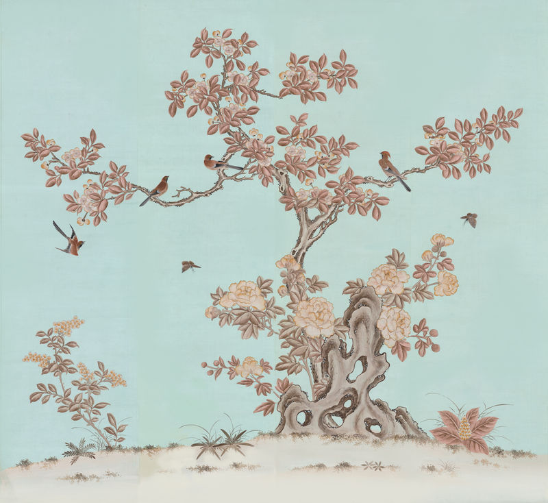 Coffee And Cream Chinoiserie Wallpaper   product images of 800x734