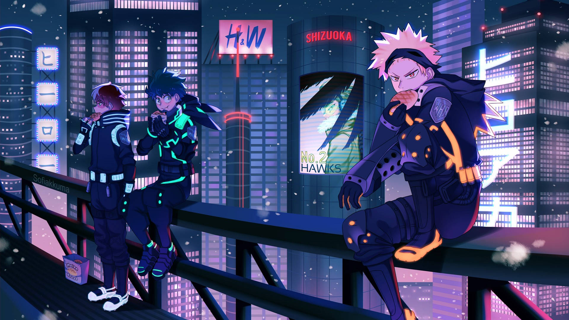 Deku X Todoroki Bakugou Wallpaper