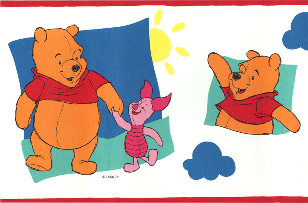 Disney Winnie the Pooh and Piglet   Wallpaper Border