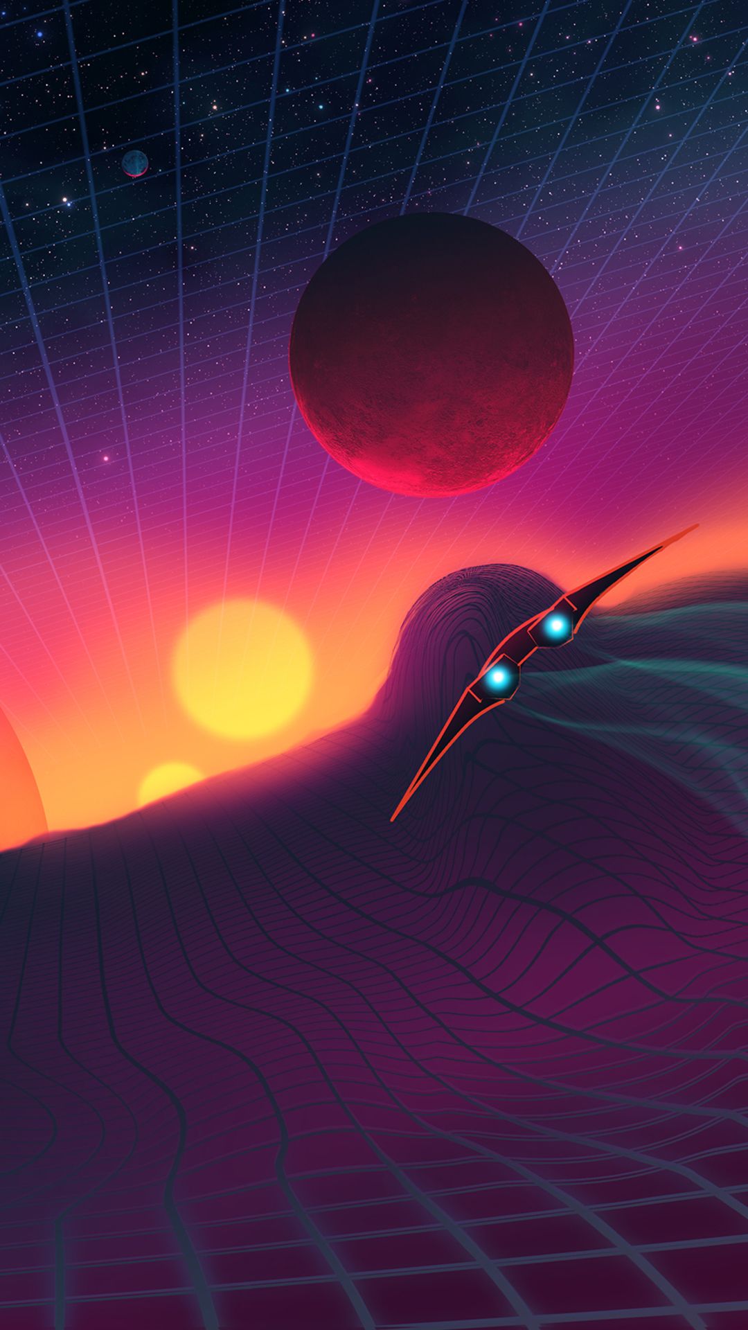 Retro Space Wallpaper