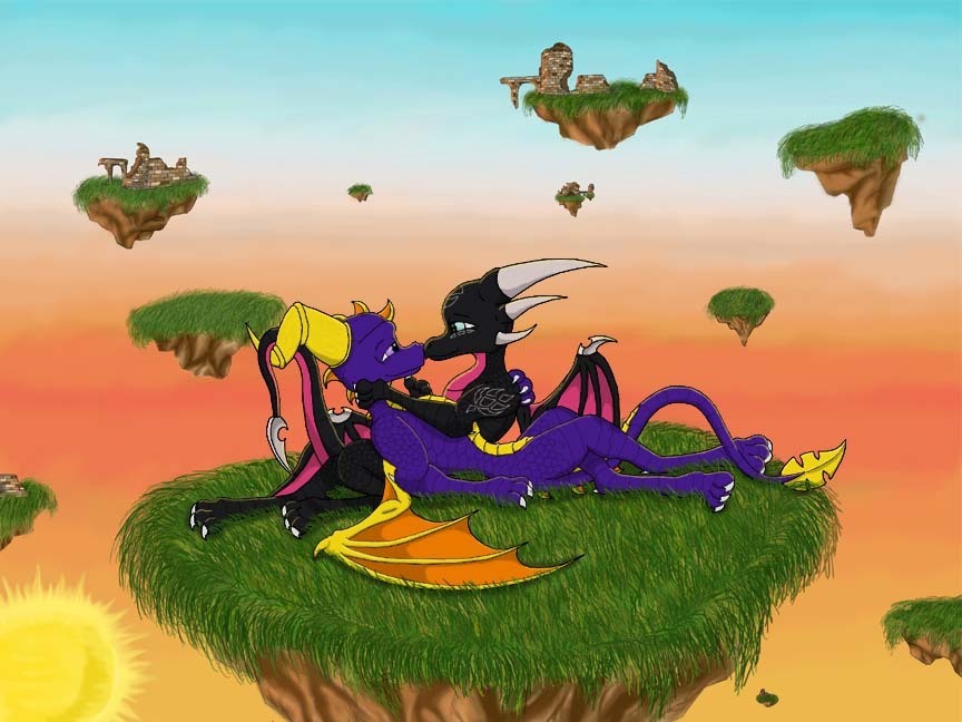 Pin Legend Of Spyro The Dragon And Cynder Dawn