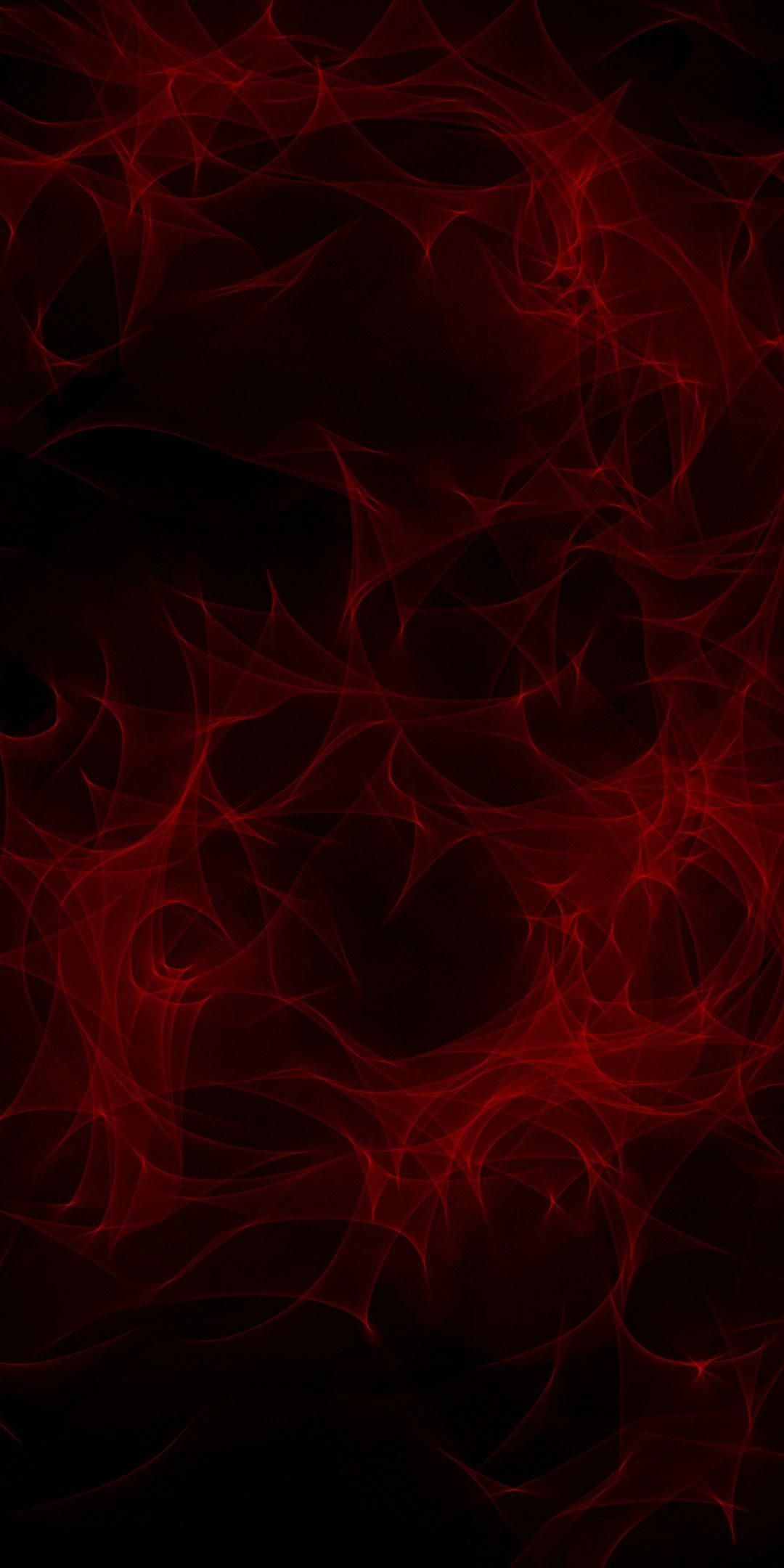 Abstract Patterns Veil Red Wallpaper