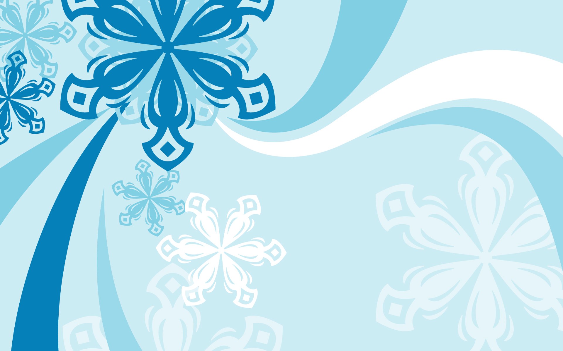 HD Blue Winter Vector Background1920