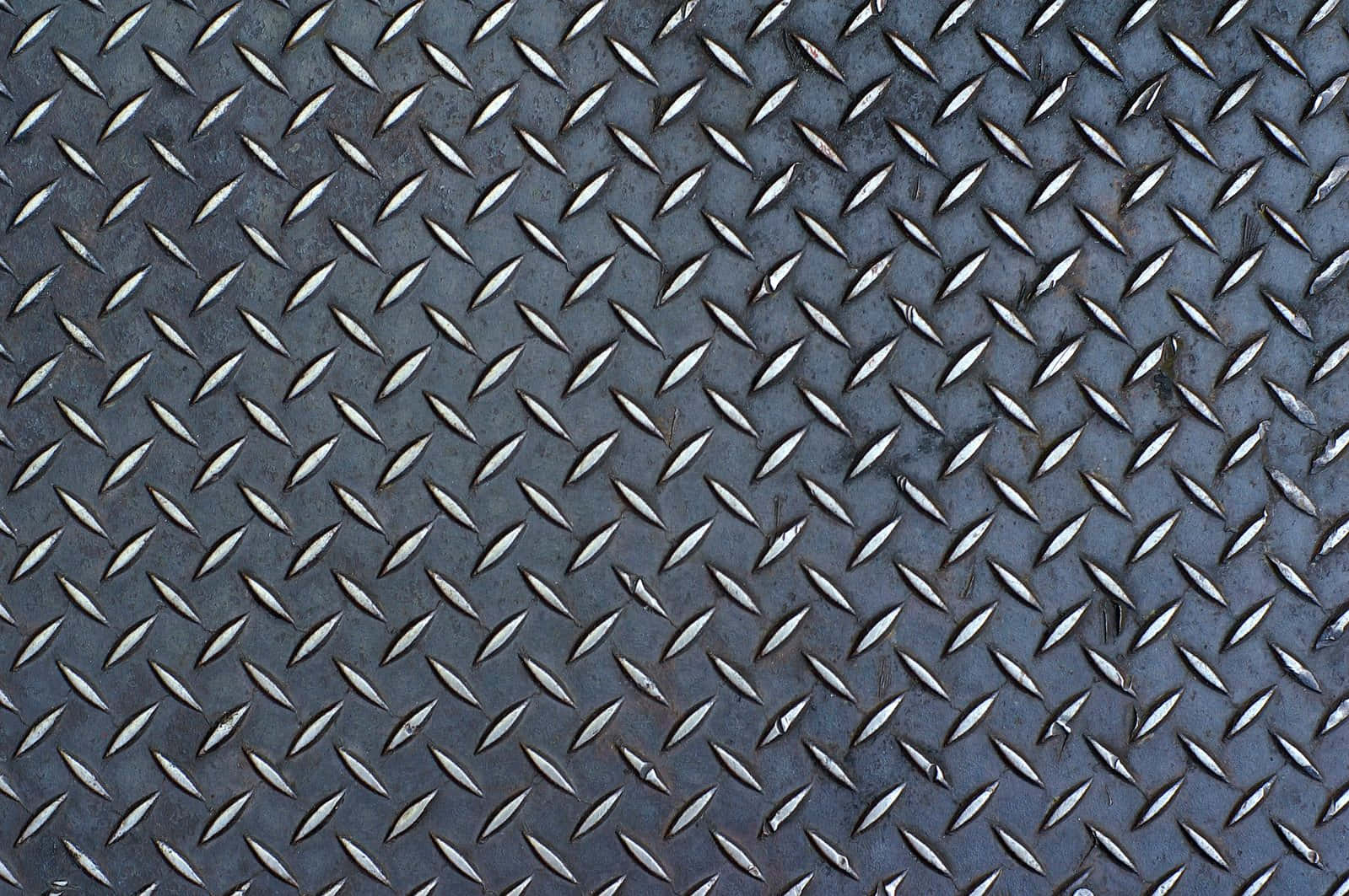 A Shining Diamond Plate Background In Silver Wallpaper