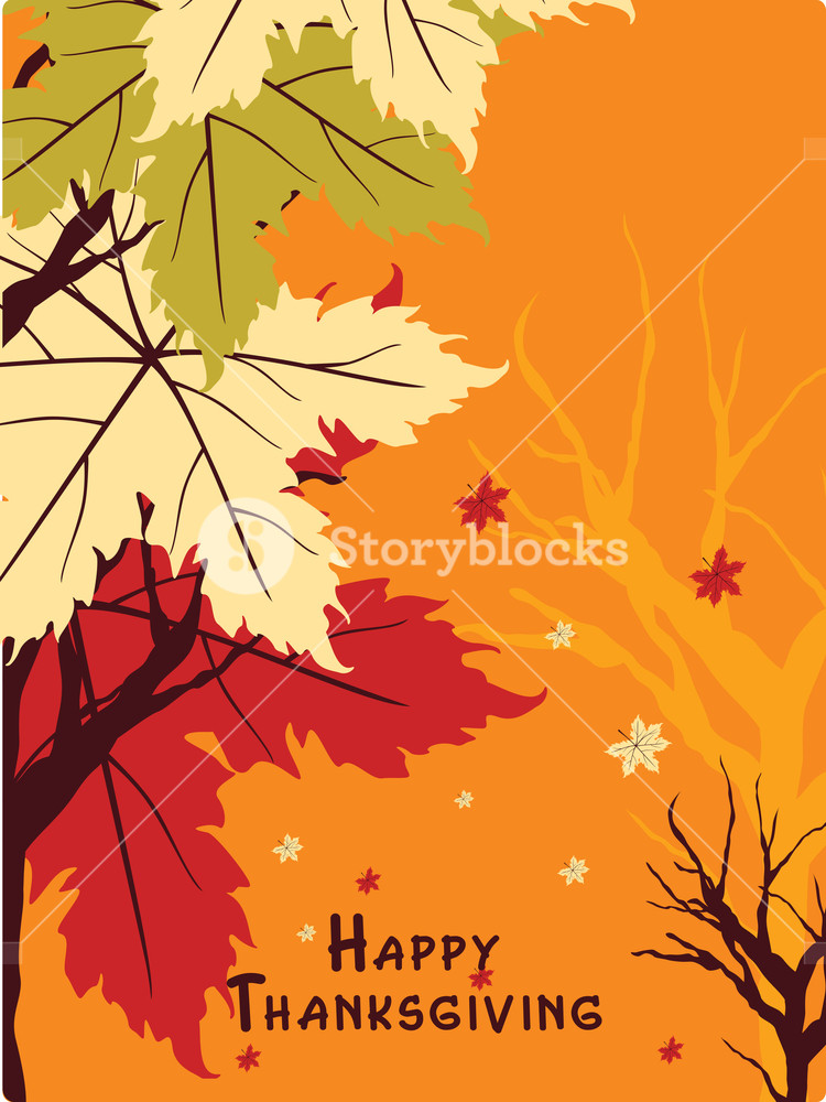 Wallpaper For Happy Thanksgiving Day Royalty Stock Image