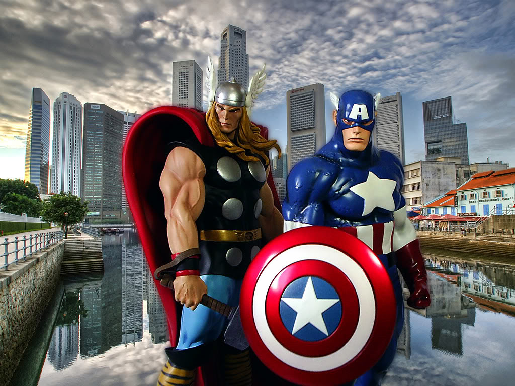 Captain America Thor Wallpaper