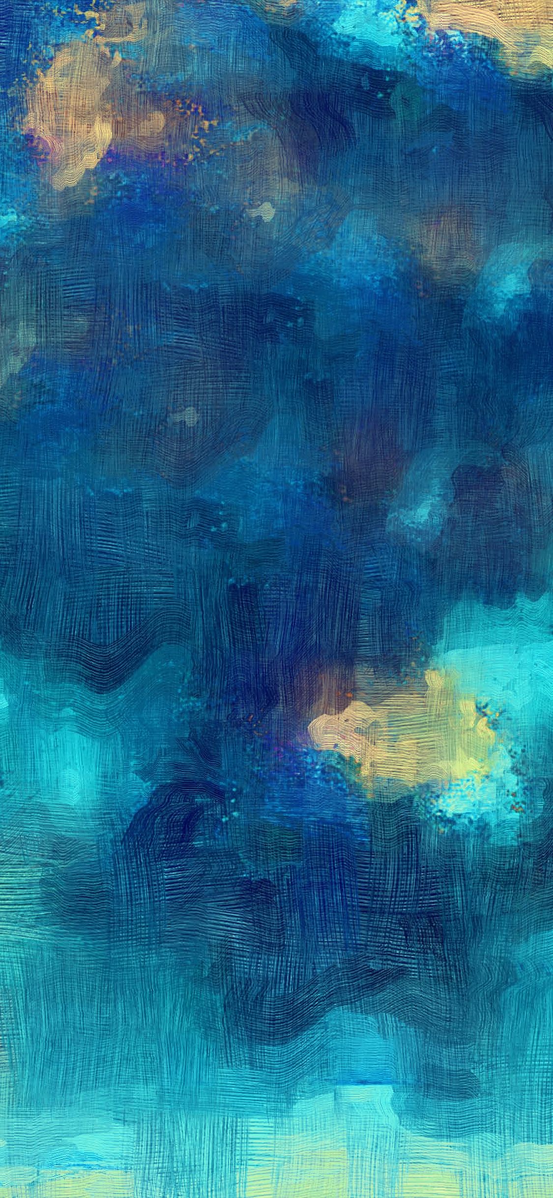 Blue Painting Wallpaper