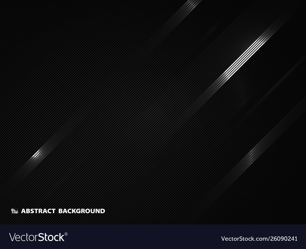 Abstract Dark Black Stripe Line Background Vector Image