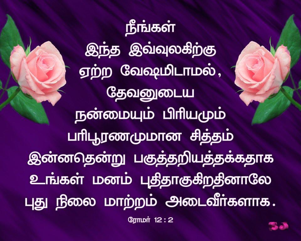 Christian Wallpaper Tamil Bible Verse