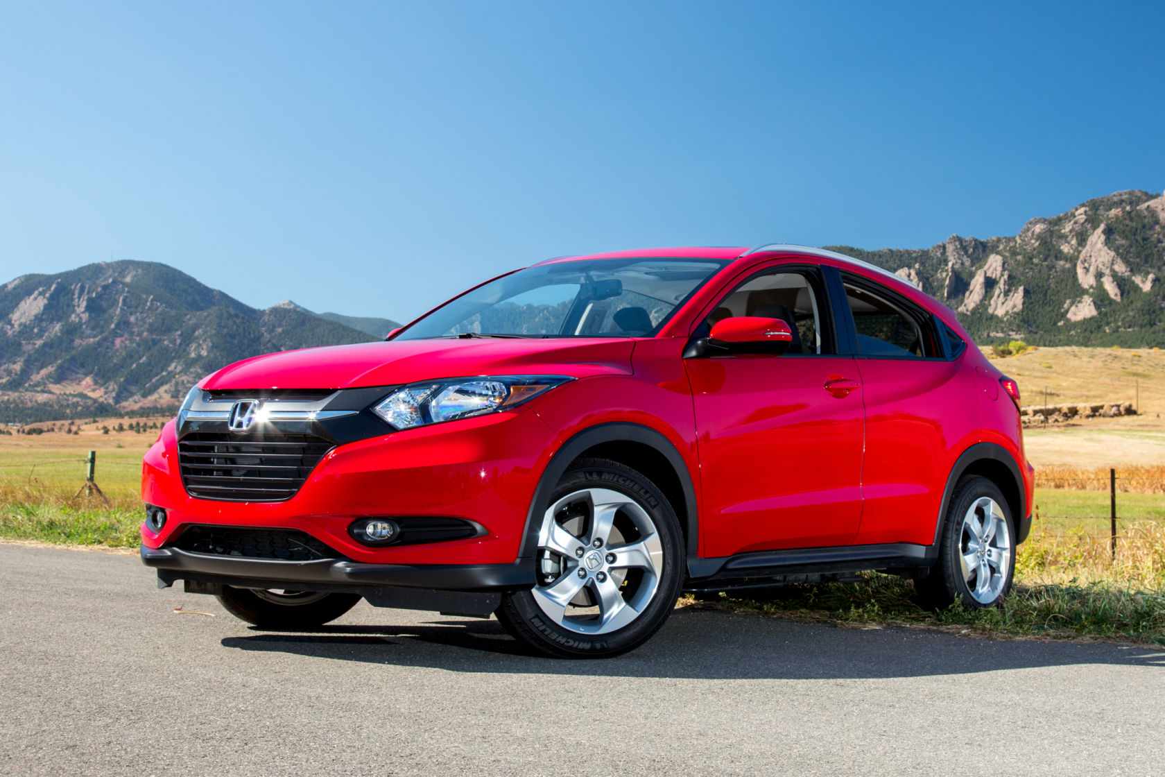 New Honda Hr V Suv Red Colors Image And Wallpaper