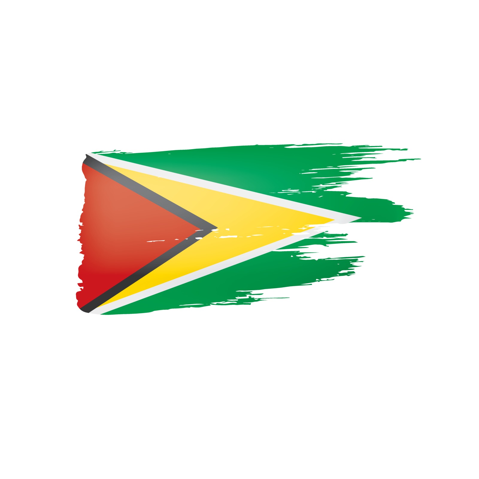 Guyana Flag Vector Illustration On A White Background Stock