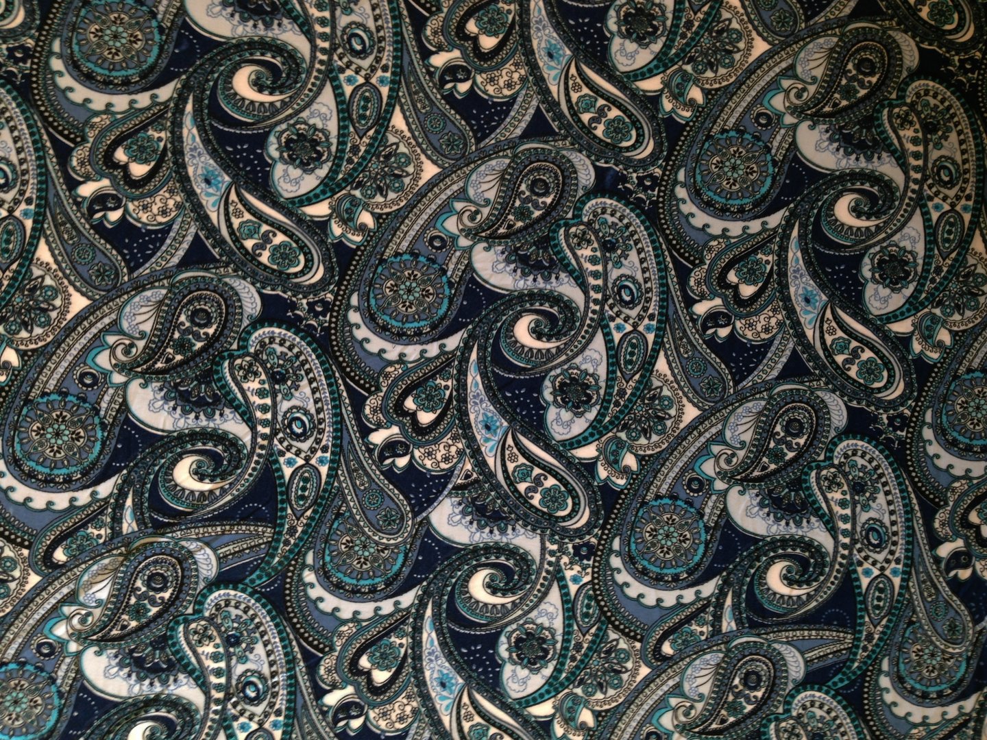 Paisley Jersey Navy Blue C6515 Textile Express Fabric Online